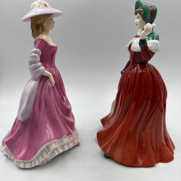 Royal Doulton bone china figurine - Summer Breeze - HN 4587 , Winters Day - HN 4 - Picture 1 of 6